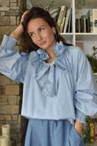 Paloma Poet Blouse Celeste Blue